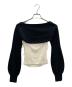ANDMARY (アンドマリー) Sophia layered top ブラック×ベージュ サイズ:FREE：5000円