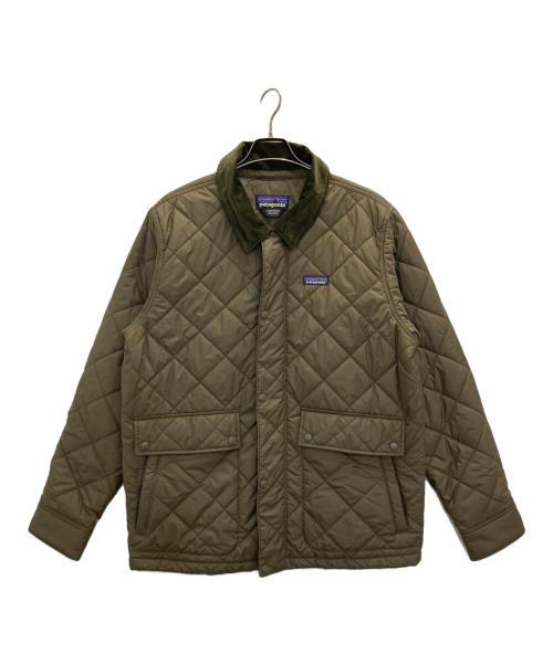 Patagonia（パタゴニア）Patagonia (パタゴニア) Diamond Quilted Jacke グリーン サイズ:Lの古着・服飾アイテム