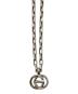GUCCI (グッチ) インターロッキングGネックレス シルバー：25000円
