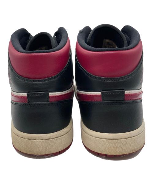 NIKE（ナイキ）NIKE (ナイキ) Air Jordan 1 Mid ワインレッド×ブラック サイズ:28cmの古着・服飾アイテム