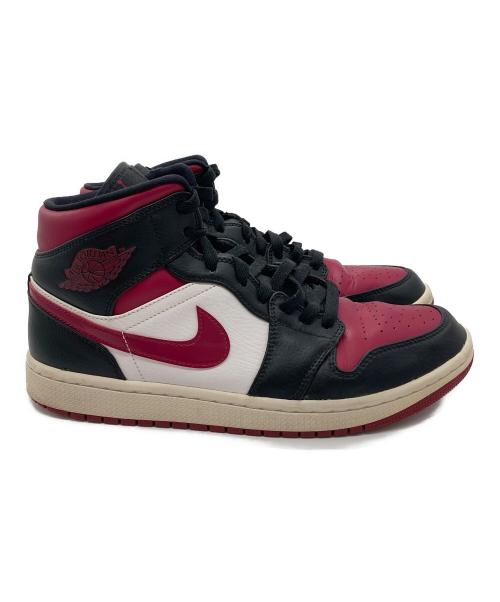 NIKE（ナイキ）NIKE (ナイキ) Air Jordan 1 Mid ワインレッド×ブラック サイズ:28cmの古着・服飾アイテム