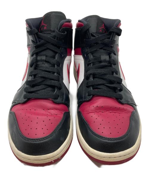 NIKE（ナイキ）NIKE (ナイキ) Air Jordan 1 Mid ワインレッド×ブラック サイズ:28cmの古着・服飾アイテム