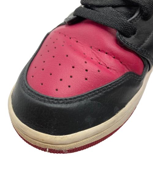 NIKE（ナイキ）NIKE (ナイキ) Air Jordan 1 Mid ワインレッド×ブラック サイズ:28cmの古着・服飾アイテム