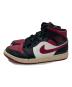 NIKE (ナイキ) Air Jordan 1 Mid ワインレッド×ブラック サイズ:28cm：6000円