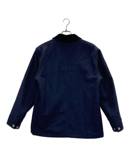 CARUSO（カルーゾ）CARUSO (カルーゾ) 襟コーデュロイキルティングジャケット ネイビー サイズ:SIZE 48の古着・服飾アイテム