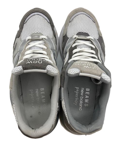 NEW BALANCE（ニューバランス）NEW BALANCE (ニューバランス) PAPERBOY (ペーパーボーイ) BEAMS (ビームス) ローカットスニーカー グレー サイズ:UK8　1/2の古着・服飾アイテム