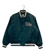 NIKEナイキ）の古着「SATIN JKT NCPS」｜グリーン