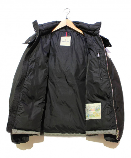 MONCLER（モンクレール）MONCLER (モンクレール) ルーヴジュポットダウンジャケット グレー×ブラック サイズ:2 ROUVE GIUBBOTTOの古着・服飾アイテム