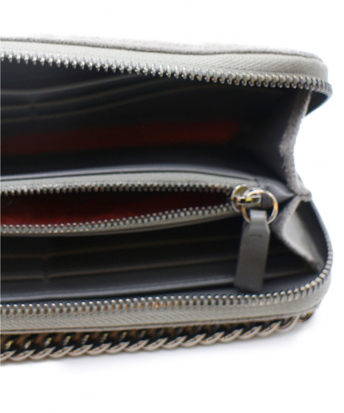 STELLA McCARTNEY（ステラマッカートニー）STELLA McCARTNEY (ステラ・マッカートニー) ラウンドファスナー長財布 グレー ファラベラ 540021の古着・服飾アイテム