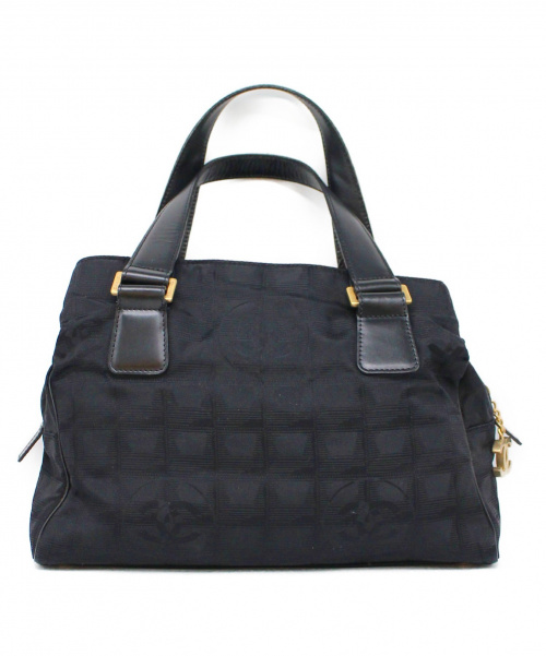 CHANEL（シャネル）CHANEL (シャネル) ココチャーム付きハンドバッグ ブラック ニュートラベルライン 10551904の古着・服飾アイテム