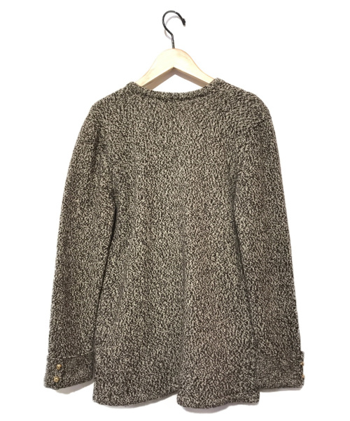 CHANEL（シャネル）CHANEL (シャネル) 金釦ヴィンテージカシミヤカーディガン ブラウン サイズ:表記なし（実寸をご確認下さい） スコットランド製 80年代の古着・服飾アイテム
