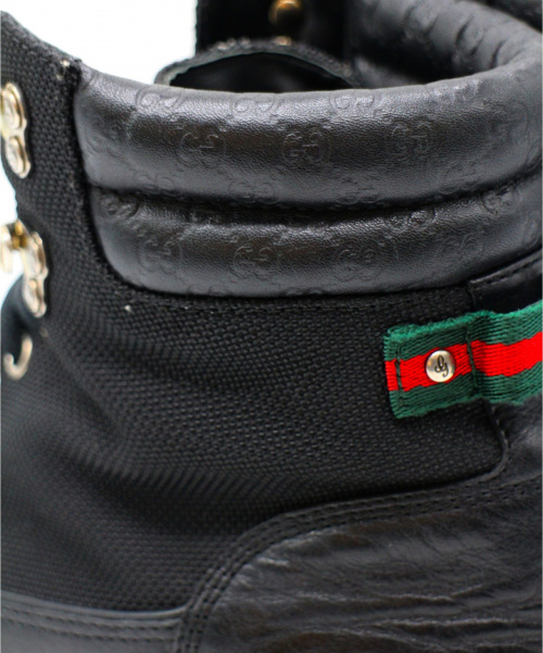 GUCCI（グッチ）GUCCI (グッチ) GGパットトレックブーツ ブラック サイズ:6 1/2 295341の古着・服飾アイテム
