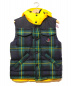 MONCLER（モンクレール）の古着「チェックダウンベスト」｜グリーン×イエロー