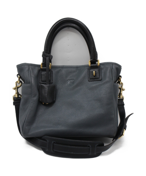 LOEWE（ロエベ）LOEWE (ロエベ) アナグラムワンショルダーバッグ スカイブルーの古着・服飾アイテム