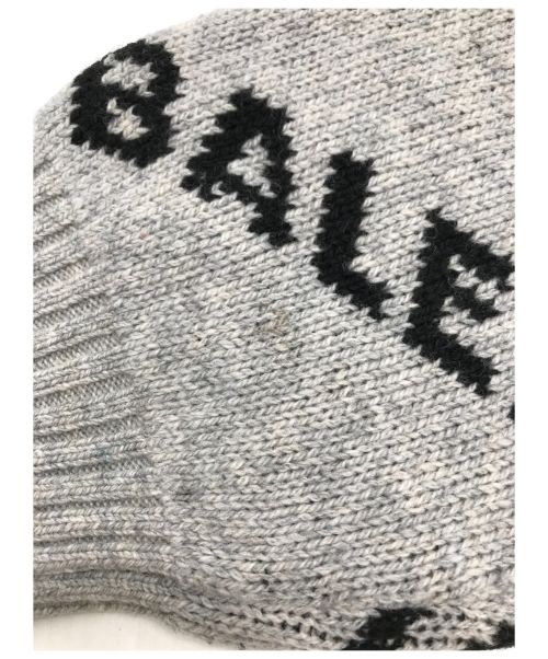 BALENCIAGA（バレンシアガ）BALENCIAGA (バレンシアガ) ジャガードロゴニット グレー サイズ:Sの古着・服飾アイテム