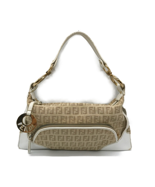 FENDI（フェンディ）FENDI (フェンディ) ハンドバッグ ベージュ ズッカ 2373-8BR464-LPM-058の古着・服飾アイテム