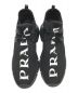 中古・古着 PRADA (プラダ) フロントロゴソックススニーカー ブラック サイズ:7：44800円
