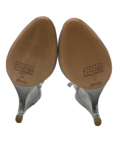 Maison Margiela（メゾンマルジェラ）Maison Margiela (メゾンマルジェラ) オープントゥークリアパンプス グレー サイズ:37の古着・服飾アイテム
