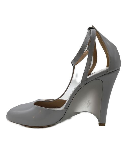 Maison Margiela（メゾンマルジェラ）Maison Margiela (メゾンマルジェラ) オープントゥークリアパンプス グレー サイズ:37の古着・服飾アイテム