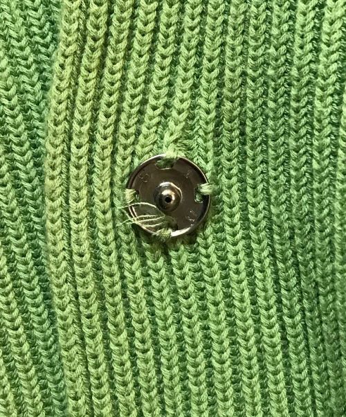 kudos（クードス）kudos (クードス) アシンメトリーニットベスト グリーン サイズ:1の古着・服飾アイテム