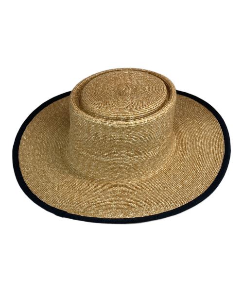 THE H.W.DOG&CO.（エイチダブリュードッグアンドコー）THE H.W.DOG&CO. (エイチダブリュードッグアンドコー) ラフィアハット ベージュの古着・服飾アイテム