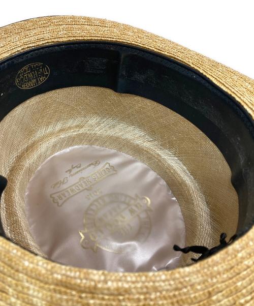 THE H.W.DOG&CO.（エイチダブリュードッグアンドコー）THE H.W.DOG&CO. (エイチダブリュードッグアンドコー) ラフィアハット ベージュの古着・服飾アイテム