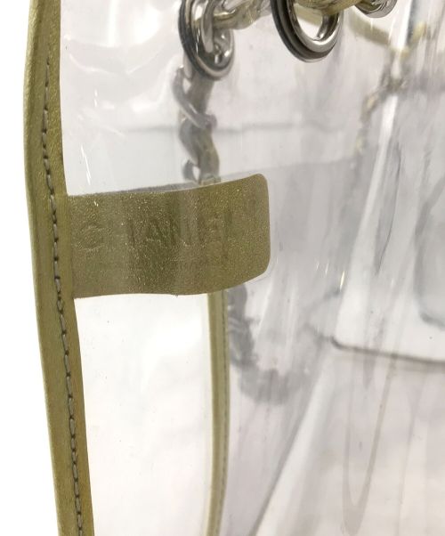 CHANEL（シャネル）CHANEL (シャネル) クリアチェーントートバッグ クリア×ゴールドの古着・服飾アイテム