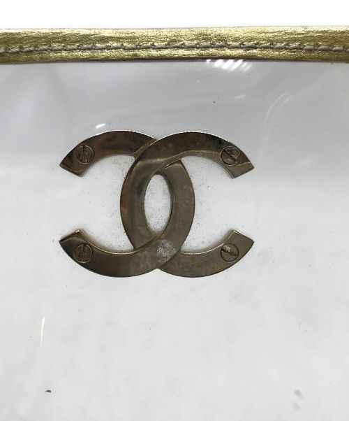 CHANEL（シャネル）CHANEL (シャネル) クリアチェーントートバッグ クリア×ゴールドの古着・服飾アイテム