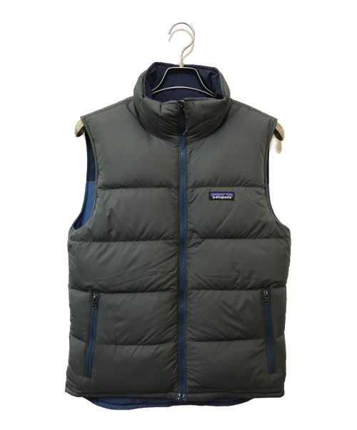 Patagonia（パタゴニア）Patagonia (パタゴニア) Reversible Bivy Down Vest ネイビー サイズ:XSの古着・服飾アイテム
