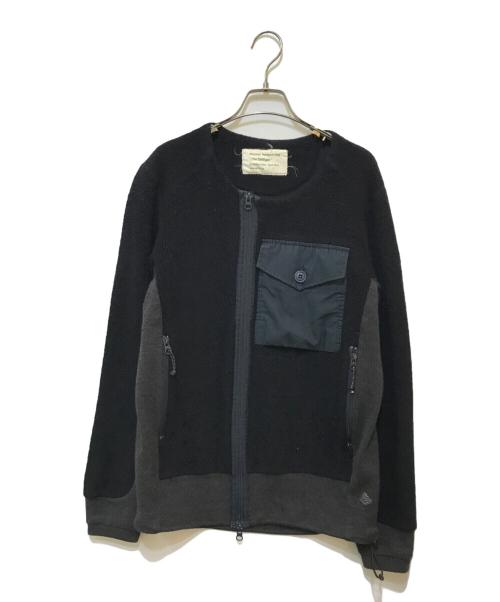 MOUNTAIN RESEARCH（マウンテンリサーチ）MOUNTAIN RESEARCH (マウンテンリサーチ) パイルカーディガン ネイビー サイズ:Mの古着・服飾アイテム