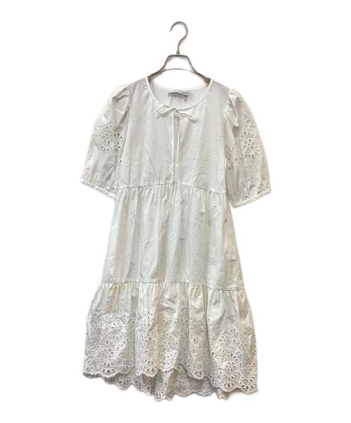 COACH（コーチ）COACH (コーチ) ブラウスワンピース　CA677 ホワイト サイズ:2の古着・服飾アイテム