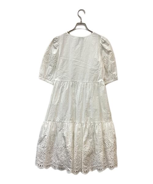 COACH（コーチ）COACH (コーチ) ブラウスワンピース　CA677 ホワイト サイズ:2の古着・服飾アイテム