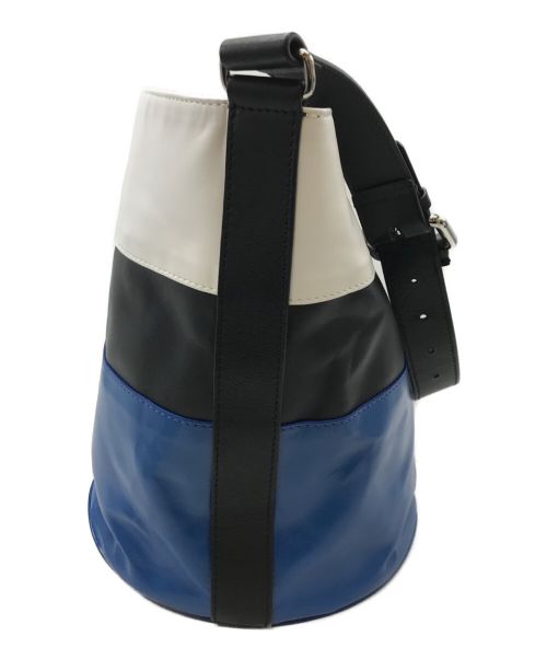 PLAN C（プランシー）Plan C (プランシー) BUCKET BAG ブルー×ホワイトの古着・服飾アイテム