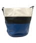 Plan C (プランシー) BUCKET BAG ブルー×ホワイト：6000円