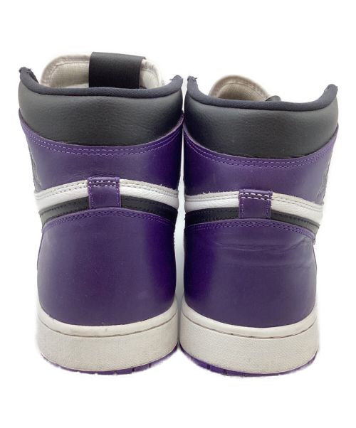 NIKE（ナイキ）NIKE (ナイキ) AIR JORDAN 1 RETRO HIGH ホワイト×パープル サイズ:US14(32)の古着・服飾アイテム