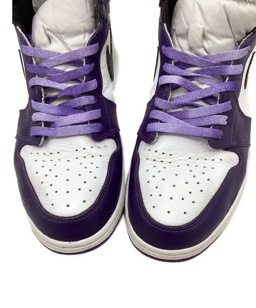 NIKE（ナイキ）NIKE (ナイキ) AIR JORDAN 1 RETRO HIGH ホワイト×パープル サイズ:US14(32)の古着・服飾アイテム