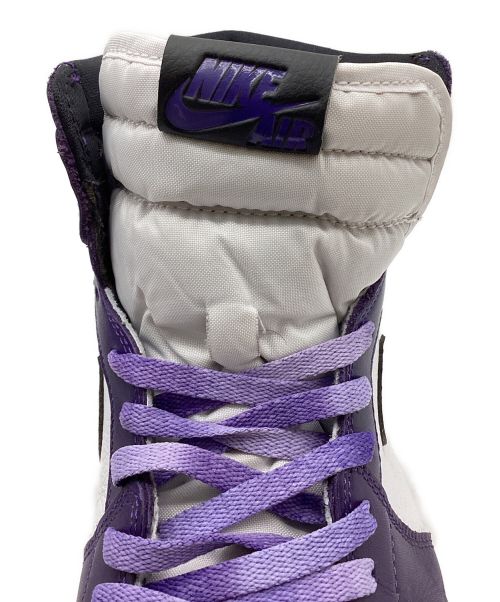 NIKE（ナイキ）NIKE (ナイキ) AIR JORDAN 1 RETRO HIGH ホワイト×パープル サイズ:US14(32)の古着・服飾アイテム