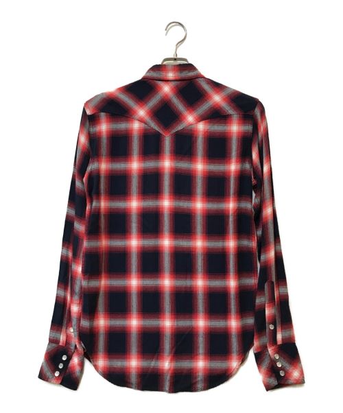 MADISON BLUE（マディソンブルー）MADISON BLUE (マディソンブルー) WESTERN RAYON SHIRT レッド サイズ:02の古着・服飾アイテム