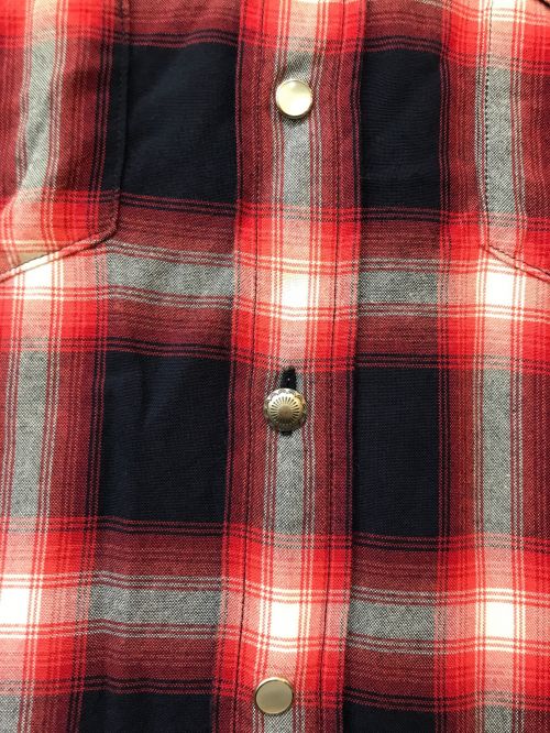 MADISON BLUE（マディソンブルー）MADISON BLUE (マディソンブルー) WESTERN RAYON SHIRT レッド サイズ:02の古着・服飾アイテム