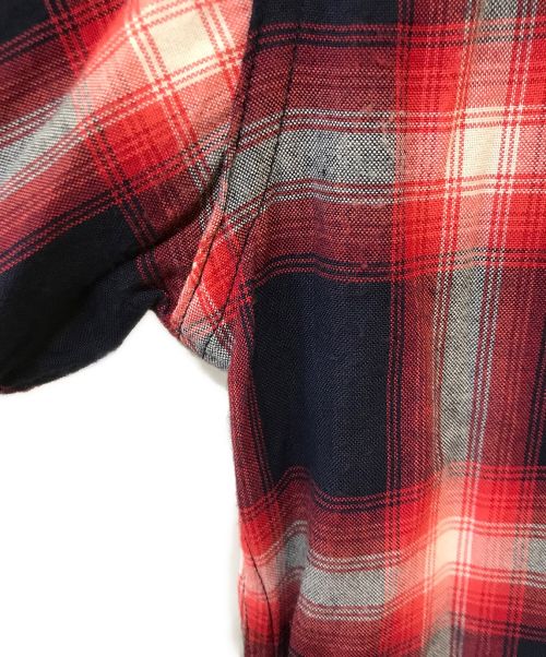 MADISON BLUE（マディソンブルー）MADISON BLUE (マディソンブルー) WESTERN RAYON SHIRT レッド サイズ:02の古着・服飾アイテム