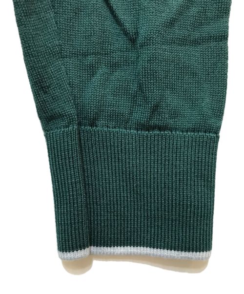 maison kitsune（メゾンキツネ）MAISON KITSUNE (メゾンキツネ) タートルネックニット グリーン サイズ:Lの古着・服飾アイテム