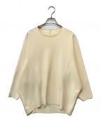 Adam et Ropeアダム エ ロペ）の古着「ニットジョーゼットボンディングプルオーバー」｜ベージュ