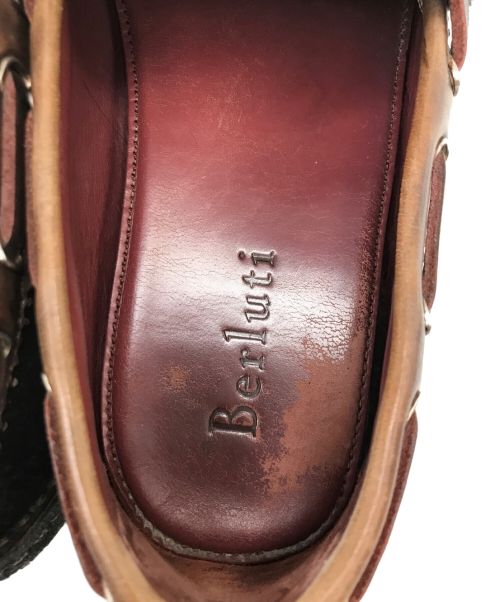 Berluti（ベルルッティ）Berluti (ベルルッティ) カリグラフィドライビングシューズ ネイビー サイズ:6の古着・服飾アイテム