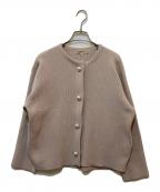 Apuweiser-richeアプワイザーリッシェ）の古着「パール釦ショートニットジャケット」｜ピンク