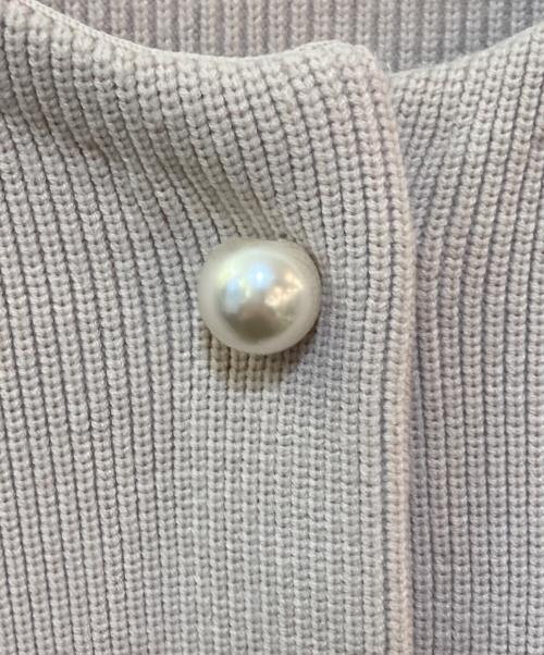 Apuweiser-riche（アプワイザーリッシェ）Apuweiser-riche (アプワイザーリッシェ) パール釦ショートニットジャケット ピンク サイズ:1の古着・服飾アイテム