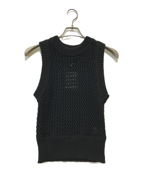 CLANE（クラネ）CLANE (クラネ) BOLERO SET UP MESH KNIT TOPS ブラック サイズ:1の古着・服飾アイテム