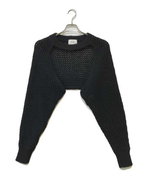 CLANE（クラネ）CLANE (クラネ) BOLERO SET UP MESH KNIT TOPS ブラック サイズ:1の古着・服飾アイテム