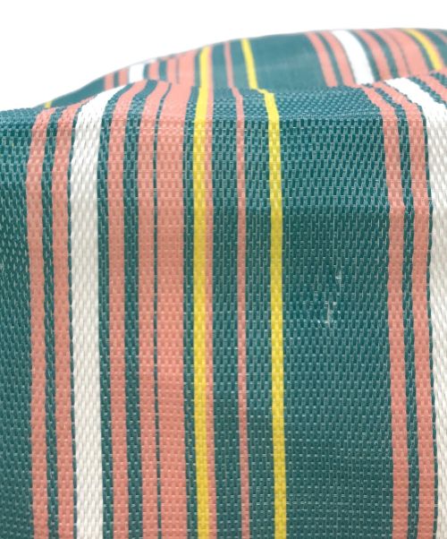 MARNI（マルニ）MARNI (マルニ) MARKET STRIPE BAG ブルー×ピンクの古着・服飾アイテム