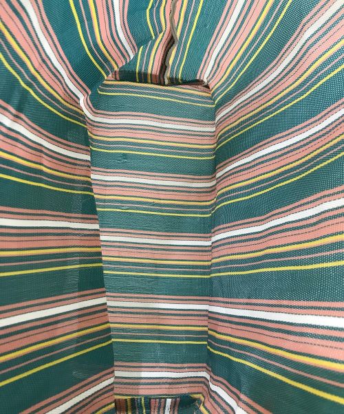 MARNI（マルニ）MARNI (マルニ) MARKET STRIPE BAG ブルー×ピンクの古着・服飾アイテム