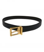 BVLGARIブルガリ）の古着「レザーベルト」｜ブラック